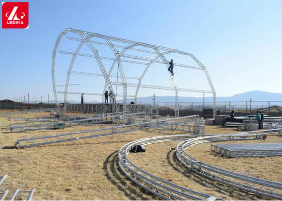 High Load Capacity Aluminum Alloy Stage Roof Truss System For Versatile Applications