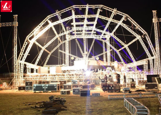 High Load Capacity Aluminum Alloy Stage Roof Truss System For Versatile Applications