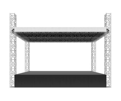 Display Shelves Stage Roof Truss For Outdoor Events Fireproof Non Rust